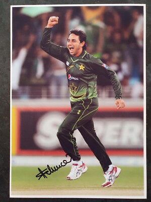 SAEED AJMAL - Signed 12x8 Photograph - SPORT - PAKISTAN CRICKET