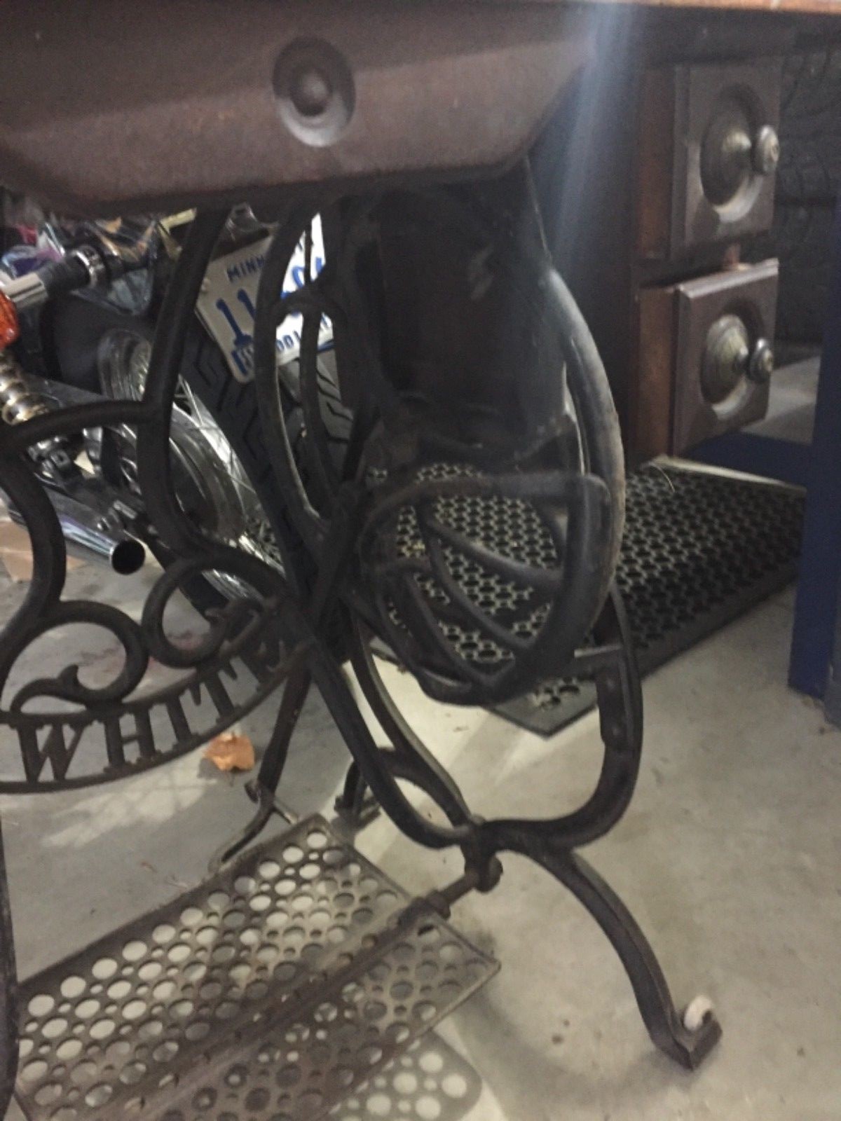 White sewing machine cast iron Stand White Industrial Fargo or Bemidji local