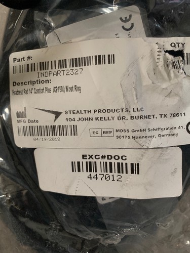 QUANTUM  WHEELCHAIR HEADREST HEAD REST ASSEMBLY 14”