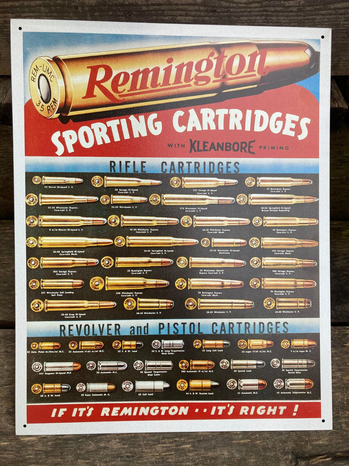 激安通販サイト Remington Sporting metal SIGN TIN board bullet Cartridges ミュージシャン