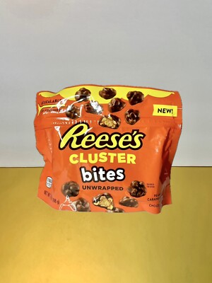   New Resealable Reeses Cluster Bites Chocolate Peanut Butter Cups Bag 7oz