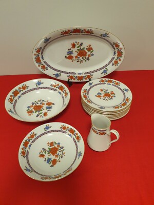 The Regent Collection Crown Ming 3 Serving Plate, 7 Dessert Plate & Creamy