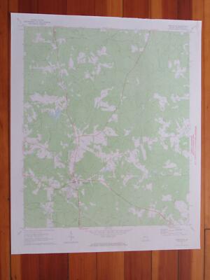 Greenville Georgia 1973 Original Vintage USGS Topo Map