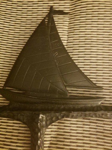 Vintage Weathervane - Sail Boat Cast Aluminum Sailboat