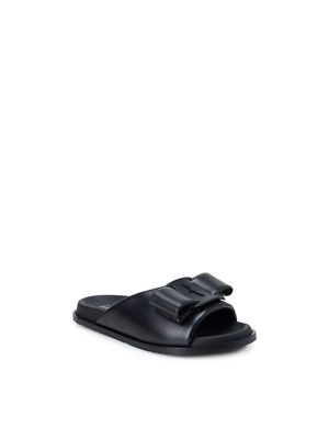 

SALVATORE FERRAGAMO Женские черные сандалии без застежек Virgil Toe на платформе, Черный, 745404