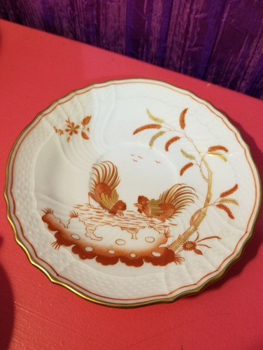 RARE Antique Richard Ginori Galli Rossi Tea Cup Espresso & Saucer Plate
