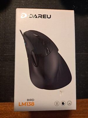 Dareu Gaming Mouse LM138 Black, DPI: 1000, 1600, 3200, 6400 Wired