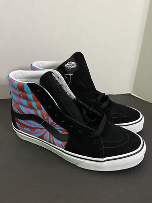 Vans SK8 Hi Retro Mart Mens 8.5 / Womens 10 Black Skate Hi Top Suede Slurpee Cup