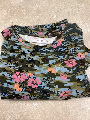 Billy T French Terry Ruffle sleeve Detail NWT XS Oversized Pullover 