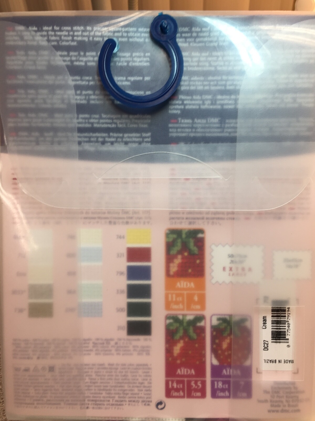 Cross Stitch DMC Cream 14 Ct Aida Cloth Fabric - 14