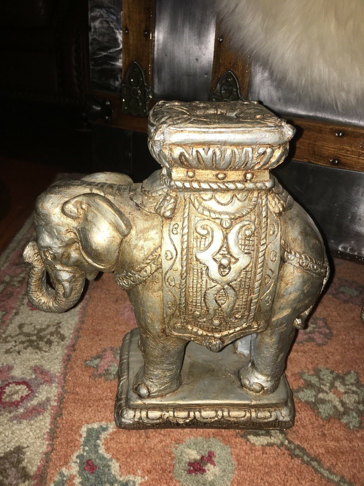 ELEPHANT LARGE CANDLE HOLDERS  SET OF 2