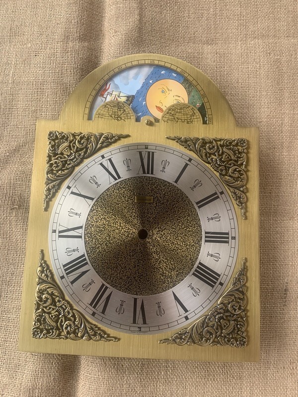 Vintage  Emperor Grandfather  Clock Face Dial