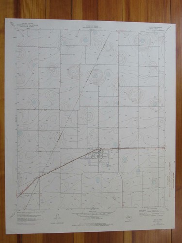 Idalou Texas 1976 Original Vintage USGS Topo Map
