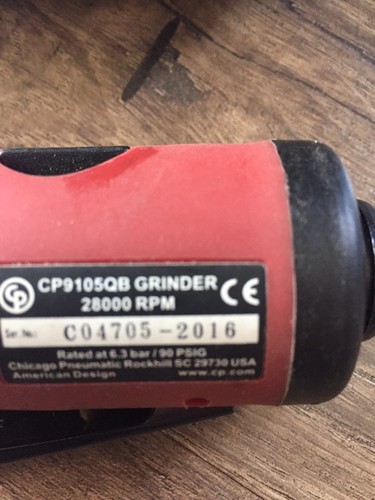 Chicago-Pneumatic CP9105QB and Dynabrade Mini Air Die Grinders