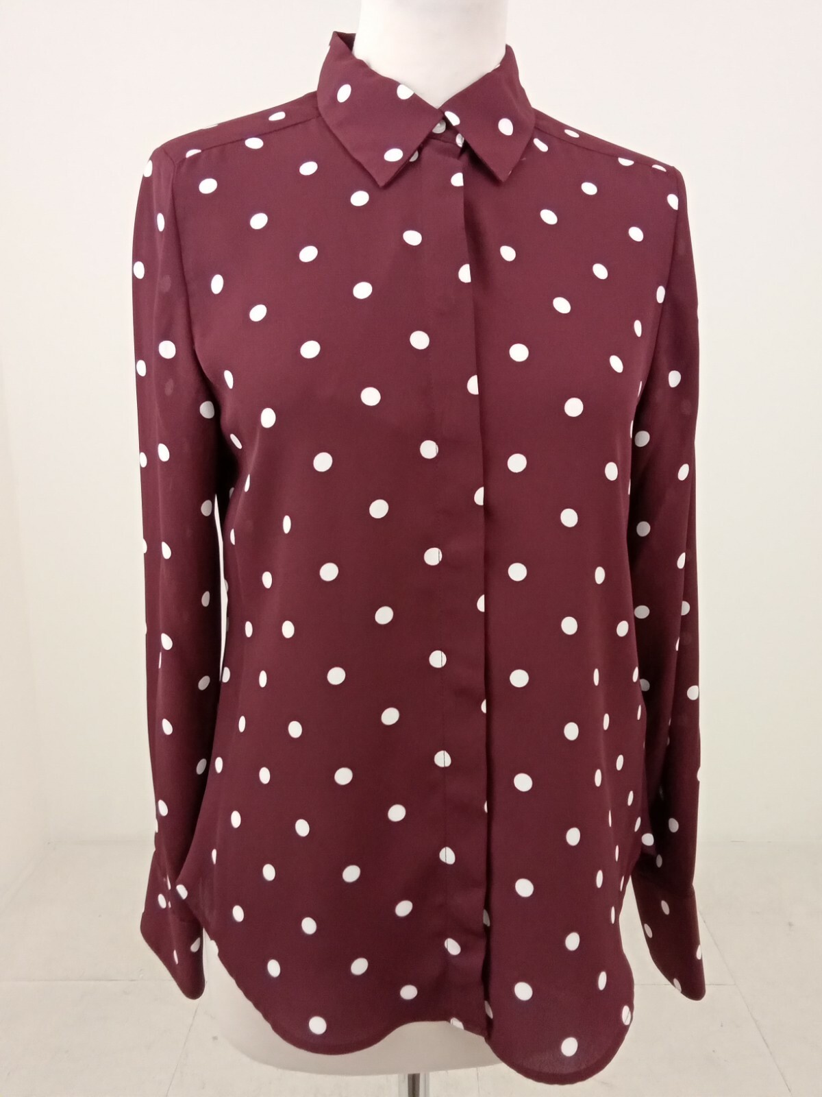 m&s polka dot blouse