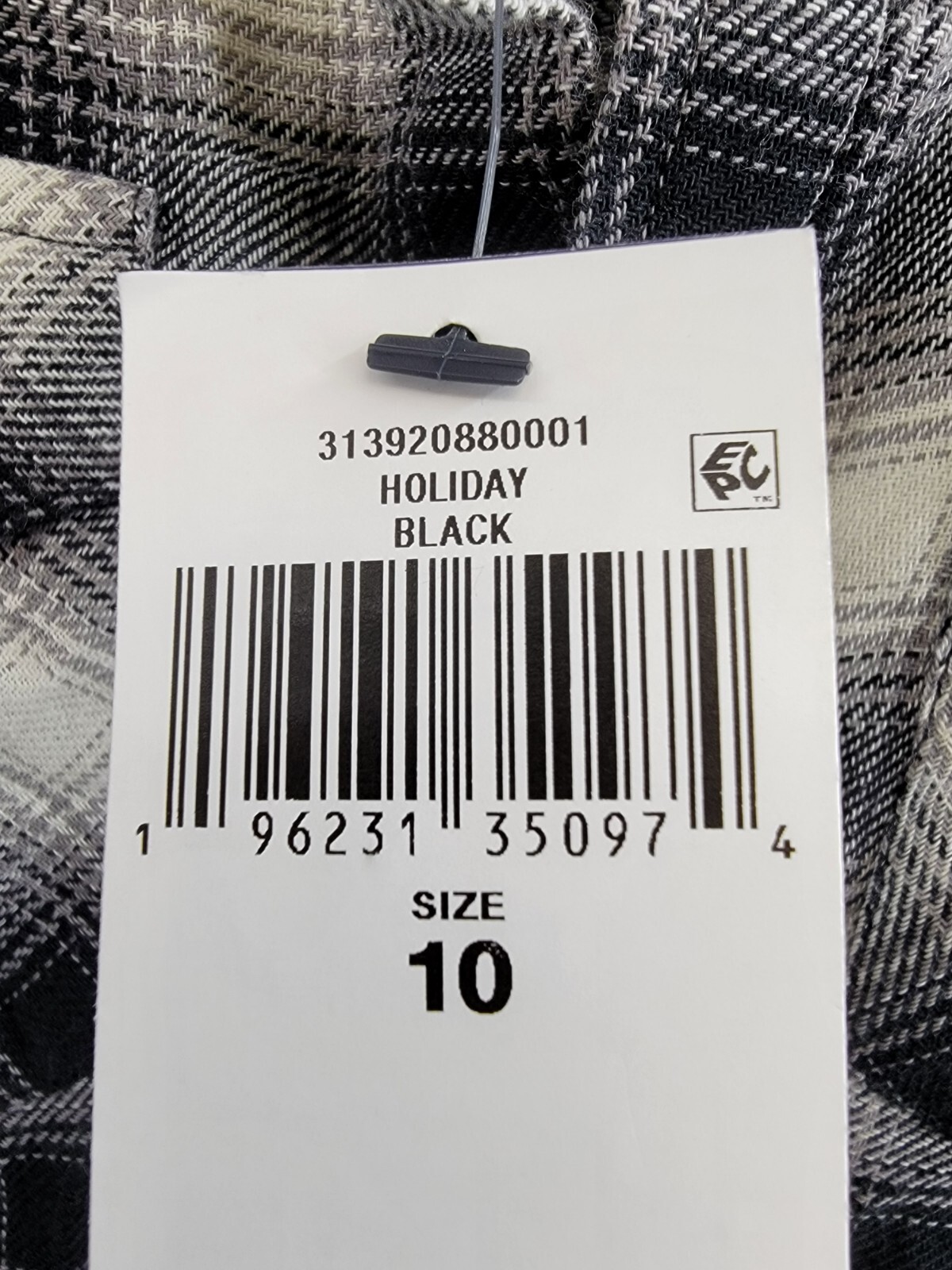 Polo Ralph Lauren Plaid Flannel Western Button Shirt Big Girls 10 Cream/Black - Picture 20 of 20