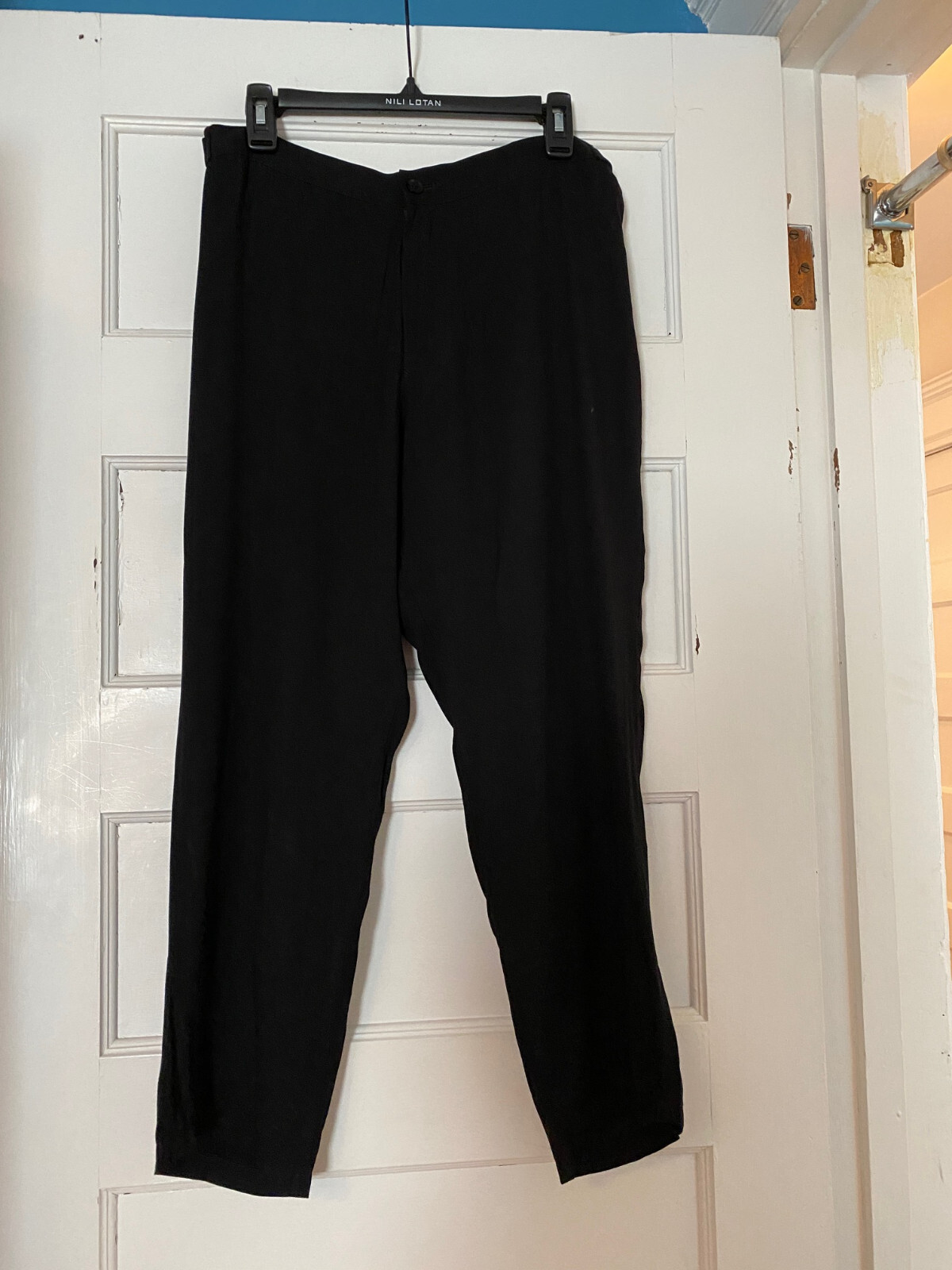 Yohji Yamamoto Black lightweight Rayon Slinky Pant JP3 New