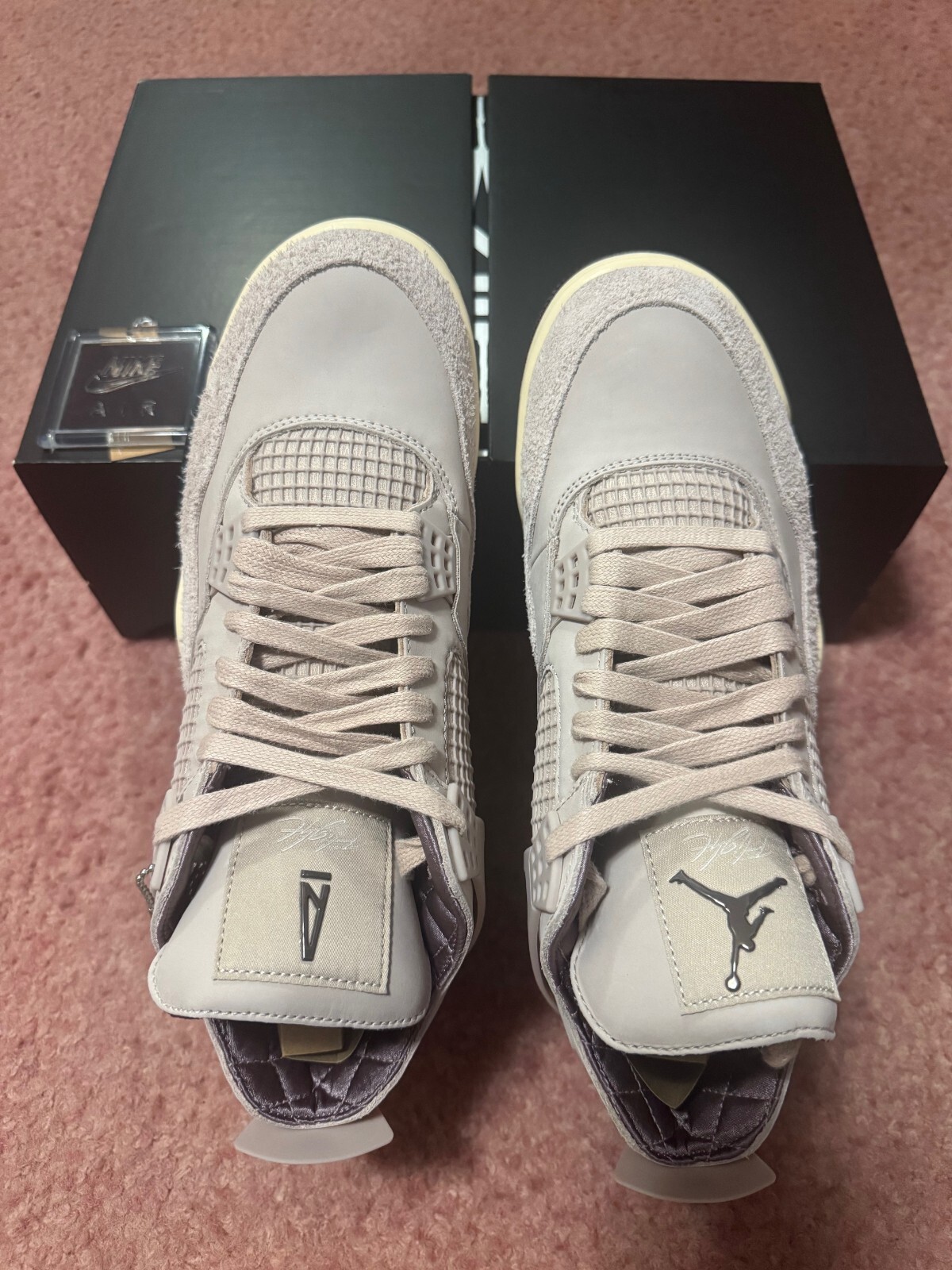 Pre-owned Jordan A Ma Maniere Amm Wmns Nike  Iv 4 Fossil Stone Fz4810-200 - Size 10.5w/9m In Pink