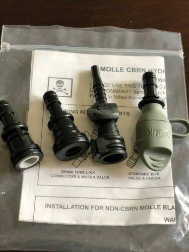 CAMELBAK MILITARY HYDRATION SYSTEM GAS MASK ADAPTER M50/40 QUICK CONNECT VALVE