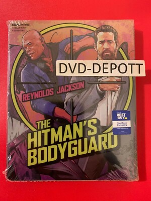 The Hitman's Bodyguard Steelbook 4K UHD + Blu-ray + Digital New Sealed Free Ship