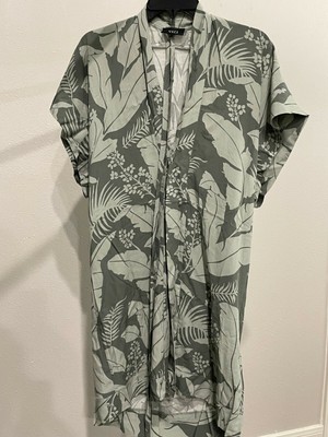 Pre-owned VICI Green Palm Print Dress, Size S
