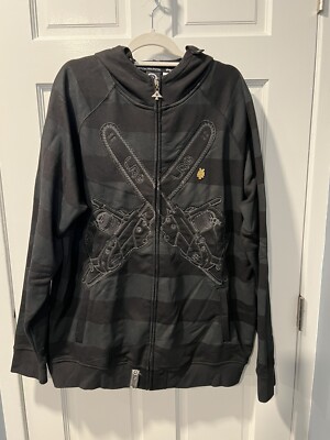 Vintage 2007 LRG Friday The 47th Black  Hoodie, Size 2XL ,Jason Voorhees NO Mask