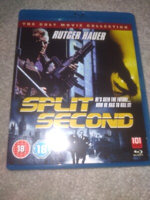 Split Second Blu Ray Import Rutger Hauer Region B Very Rare