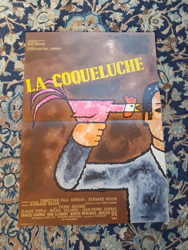 La Coqueluche Affiche CinÃ©Ma 40x60 Arrighi, Pierre Richard, Pieplu, Mercadier