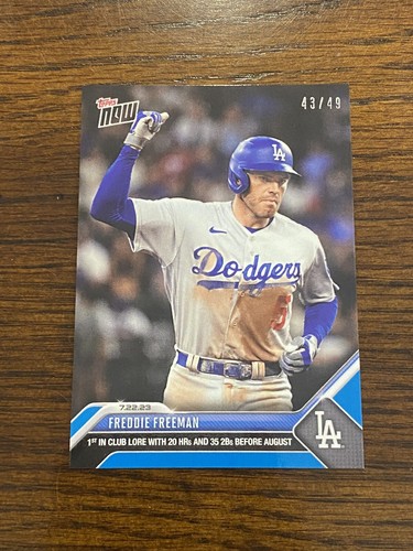 topps now フレディ・フリーマン Freddie Freeman 498 2023