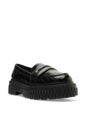 Женские черные мокасины SCHUTZ Croc на платформе Penny Keeper Viola 7.5 B