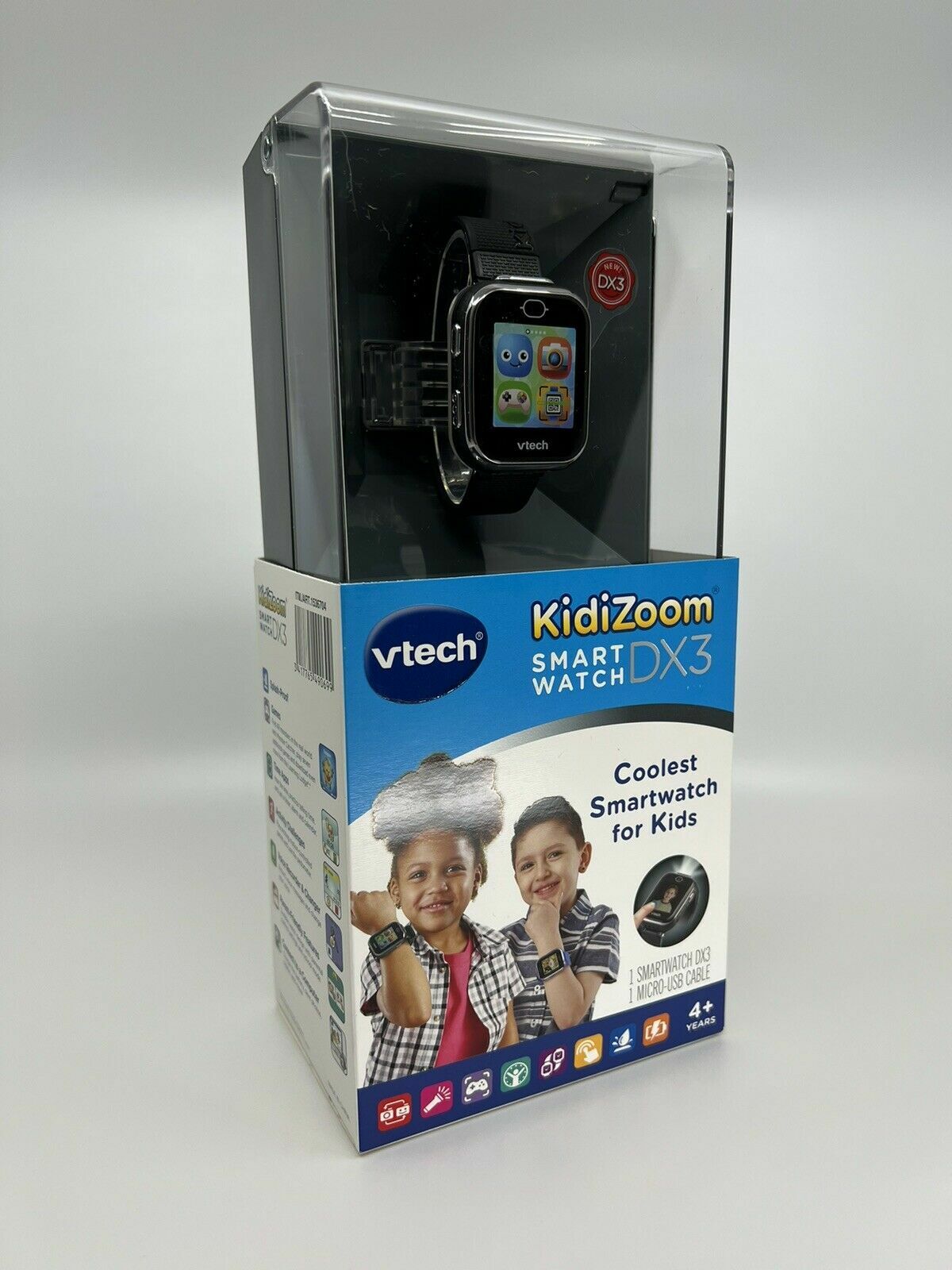 New Vtech Kidizoom Smart Watch DX3 Smartwatch For Kids Touch Screen Black