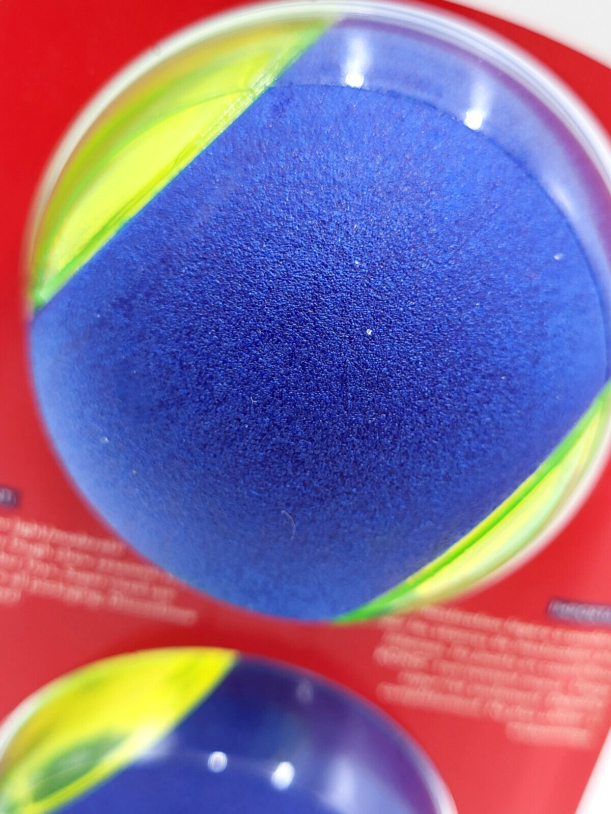KONG Squeezz Action Ball Medium Blue 3 Pack Squeaky Dog Fetch Toy 
