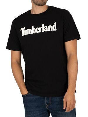 

Мужская футболка Timberland Kennebec Linear, черная, Черный, TB0A2C31-001