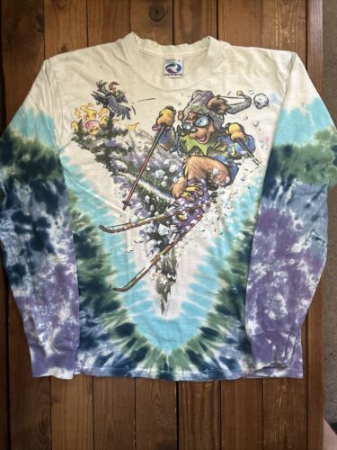 Vintage 90s 1996 Grateful Dead Ski Bear Tie Dye Long Sleeve Vintage 90s 1996 Grateful Dead Ski Bear Tie Dye Long Sleeve