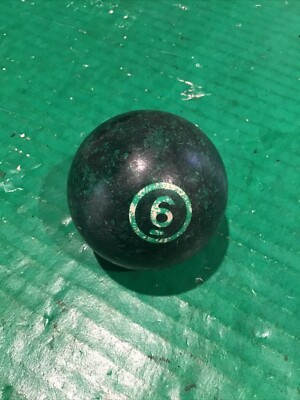VTG Replacement Billiard Pool Ball 2 1/4'' Diameter Number 6 Green Solid  (B)