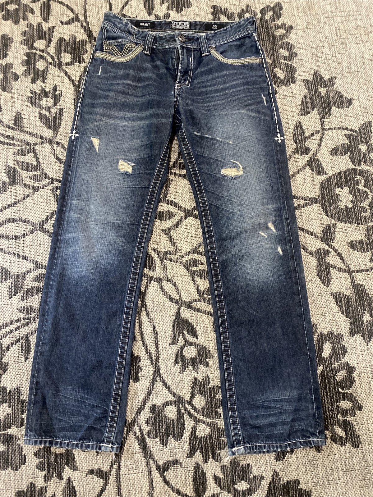 AFFLICTION JEANS, GRANT, Buckle men’s jeans size 30 のeBay公認海外通販｜セカイモン