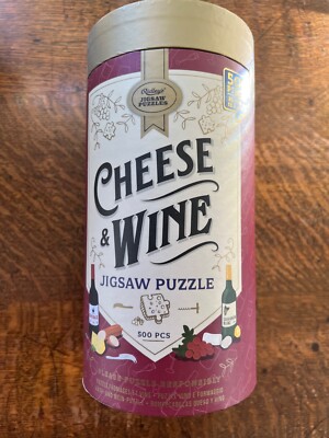Ridley's colorful Cheese & Wine jigsaw puzzle, 500 pieces, new