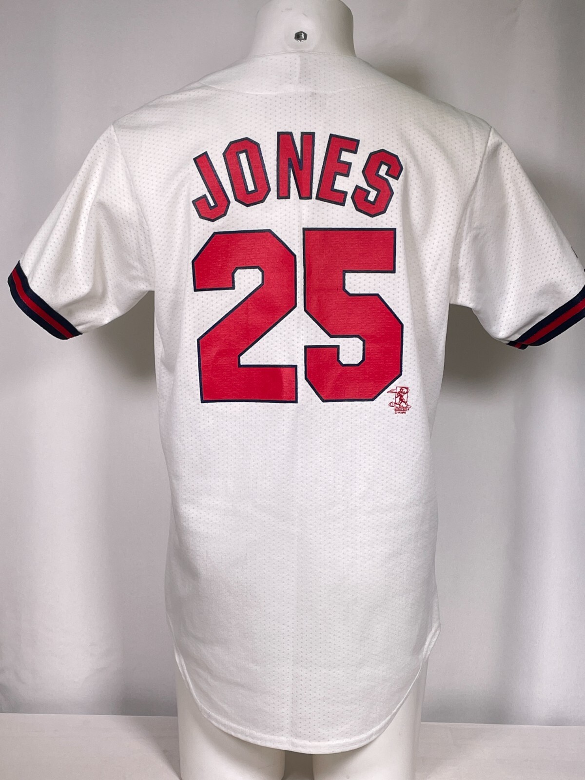 ウェア Majestic - Majestic Braves Jersey #25 Andruw Jones Andruw Jones #25 Atlanta Braves MLB Majestic 90s Home White