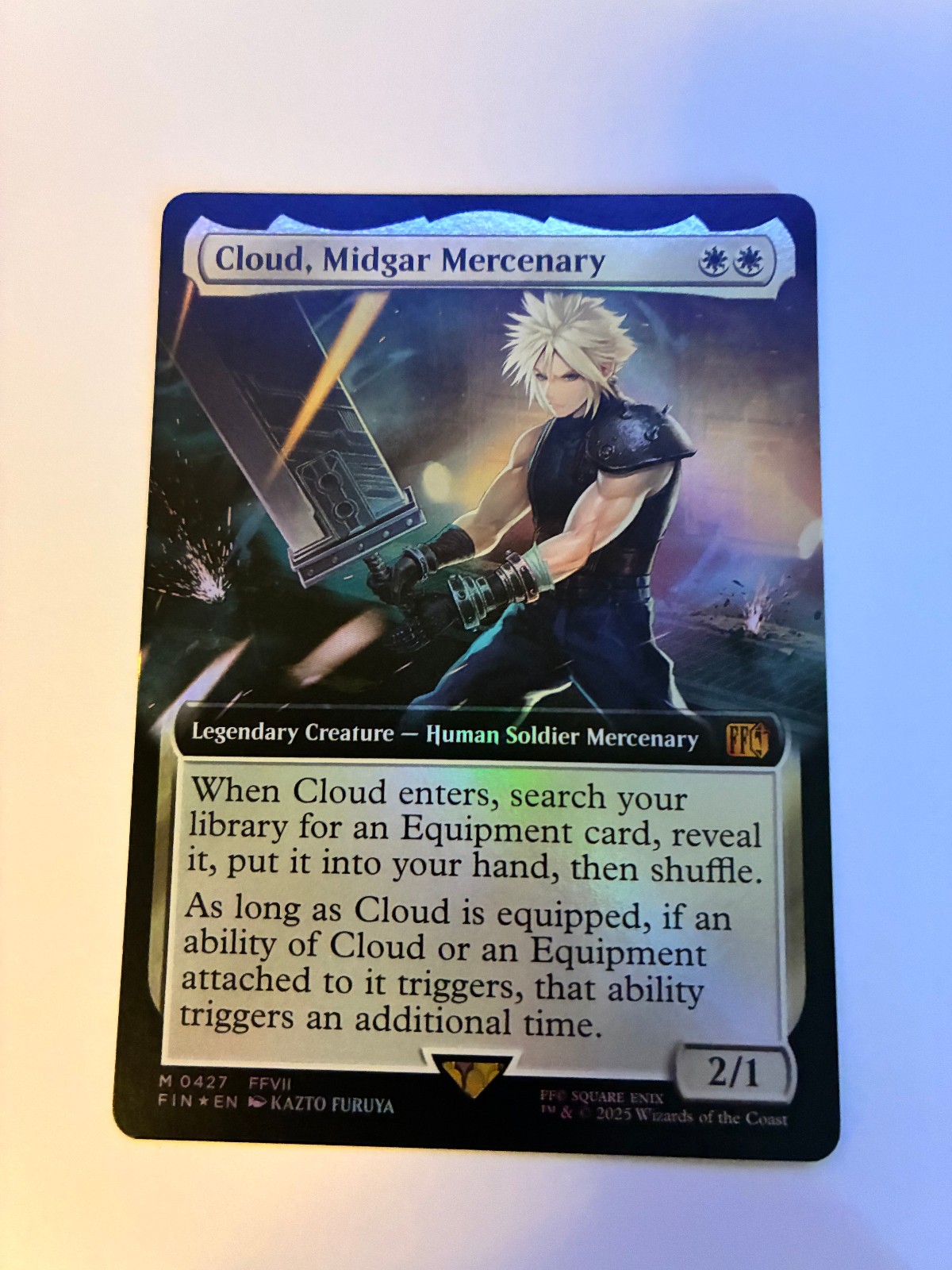 Cloud, Midgar Mercenary (Extended Art) Foil Final Fantasy x MTG 0427