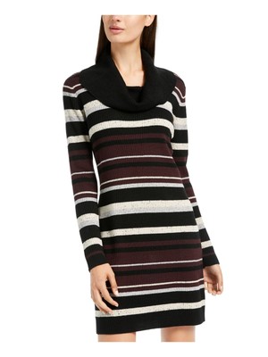 Женское черное платье-футляр с длинным рукавом выше колена BCX DRESS XS