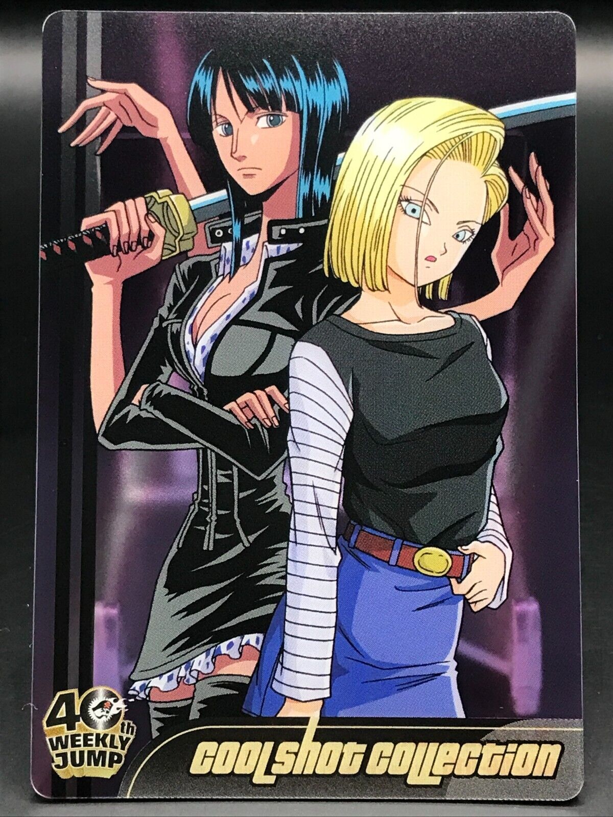Robin Android18 DRAGON BALL ONE PIECE 40th weekly JUMP Card Robin Android18 DRAGON BALL ONE PIECE 40th weekly JUMP Card