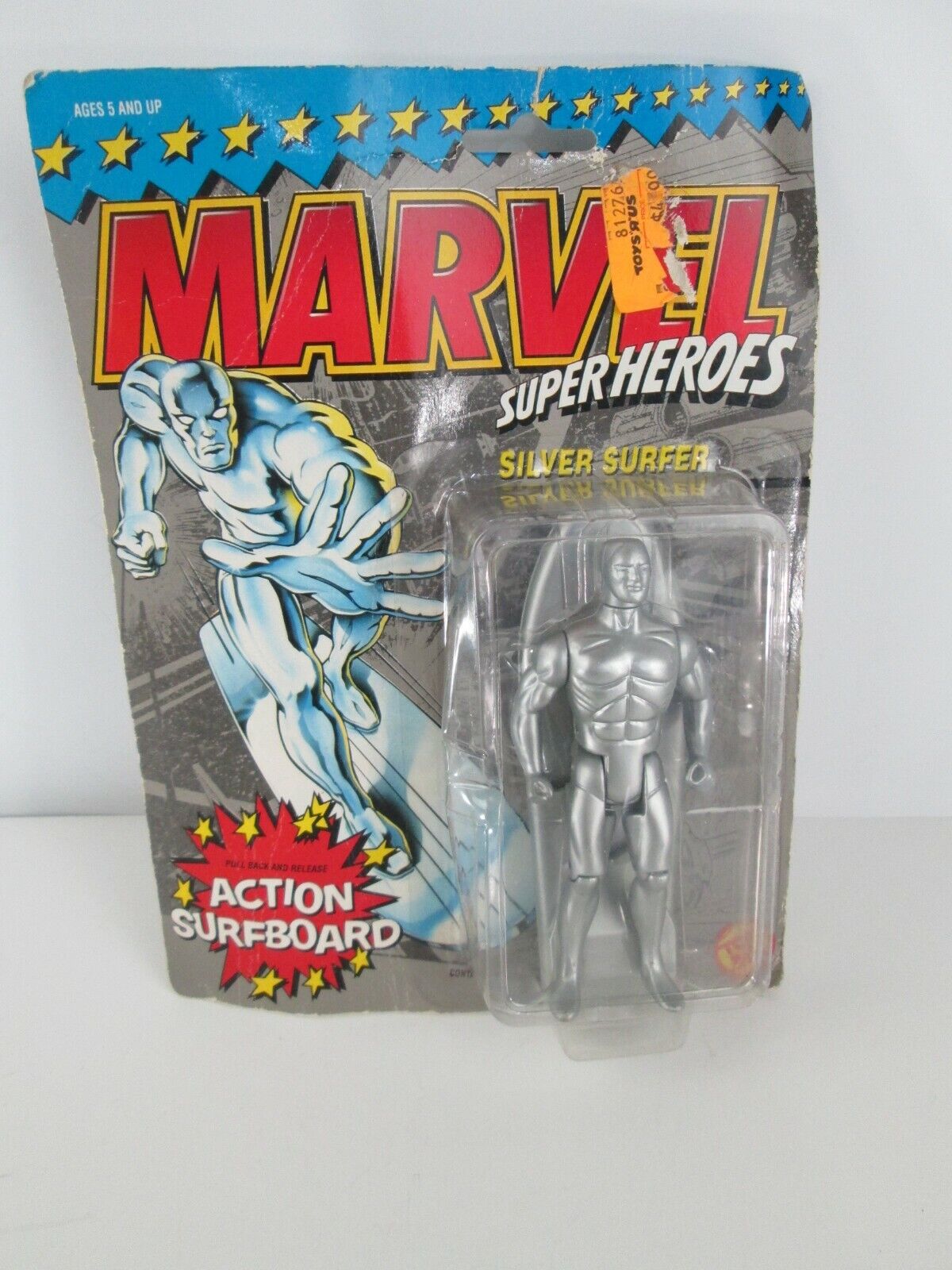 Vtg 1990 Silver Surfer Marvel Super Heroes Action Figure Vtg 1990 Silver Surfer Marvel Super Heroes Action Figure