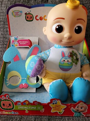 COCOMELON SPRINGTIME JJ Doll Exclusive Sings Easter Mask 2022 New