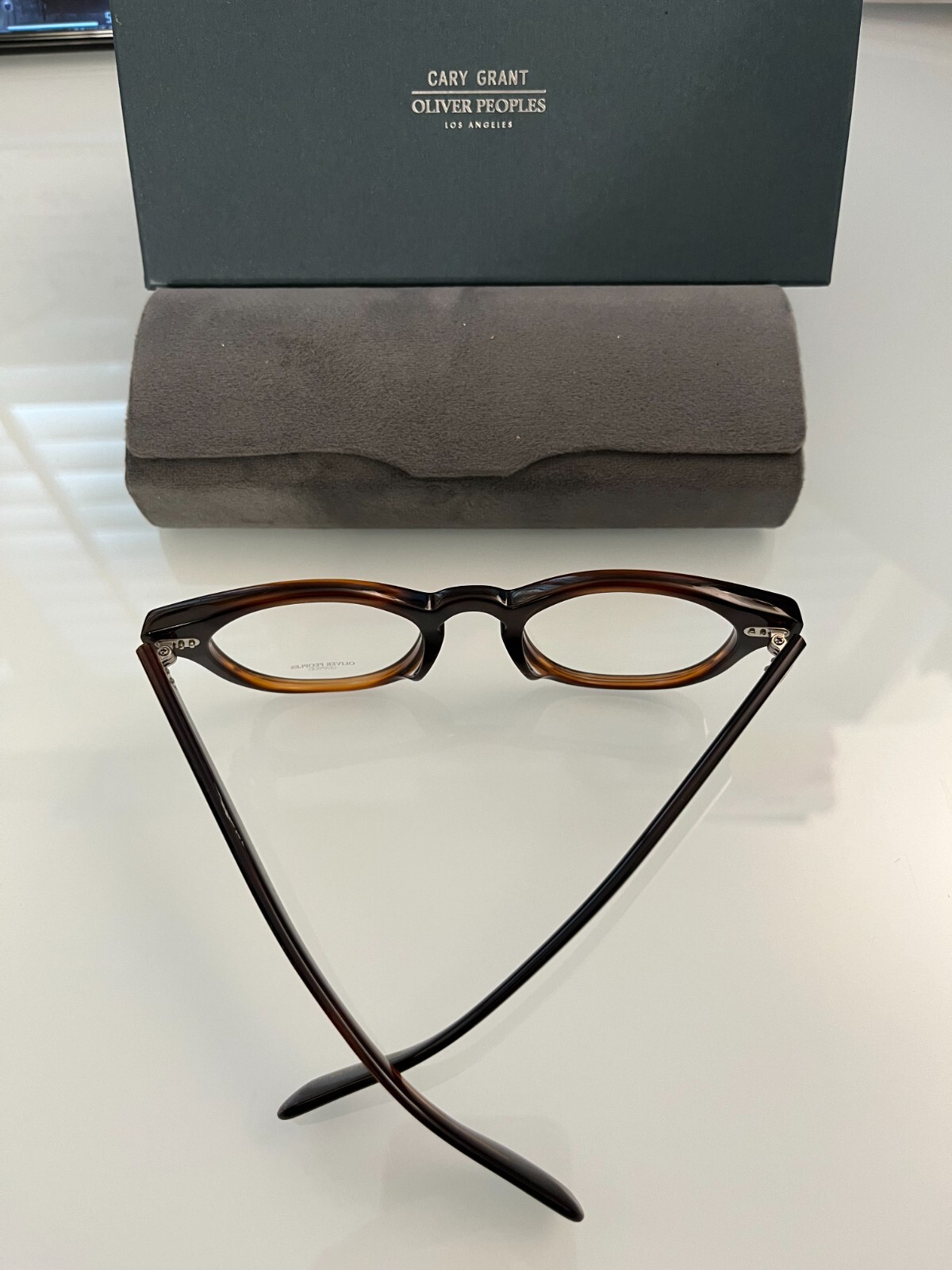 Pre-owned Oliver Peoples Cary Grant Optical Ov5413u In Grant Tortoise Msrp$468 Rare Find In Gray