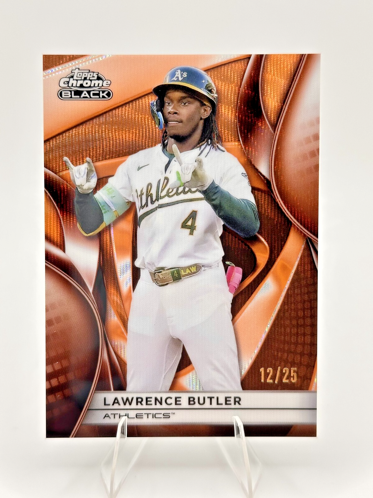2025 Topps Chrome Black - Lawrence Butler - #112 Orange