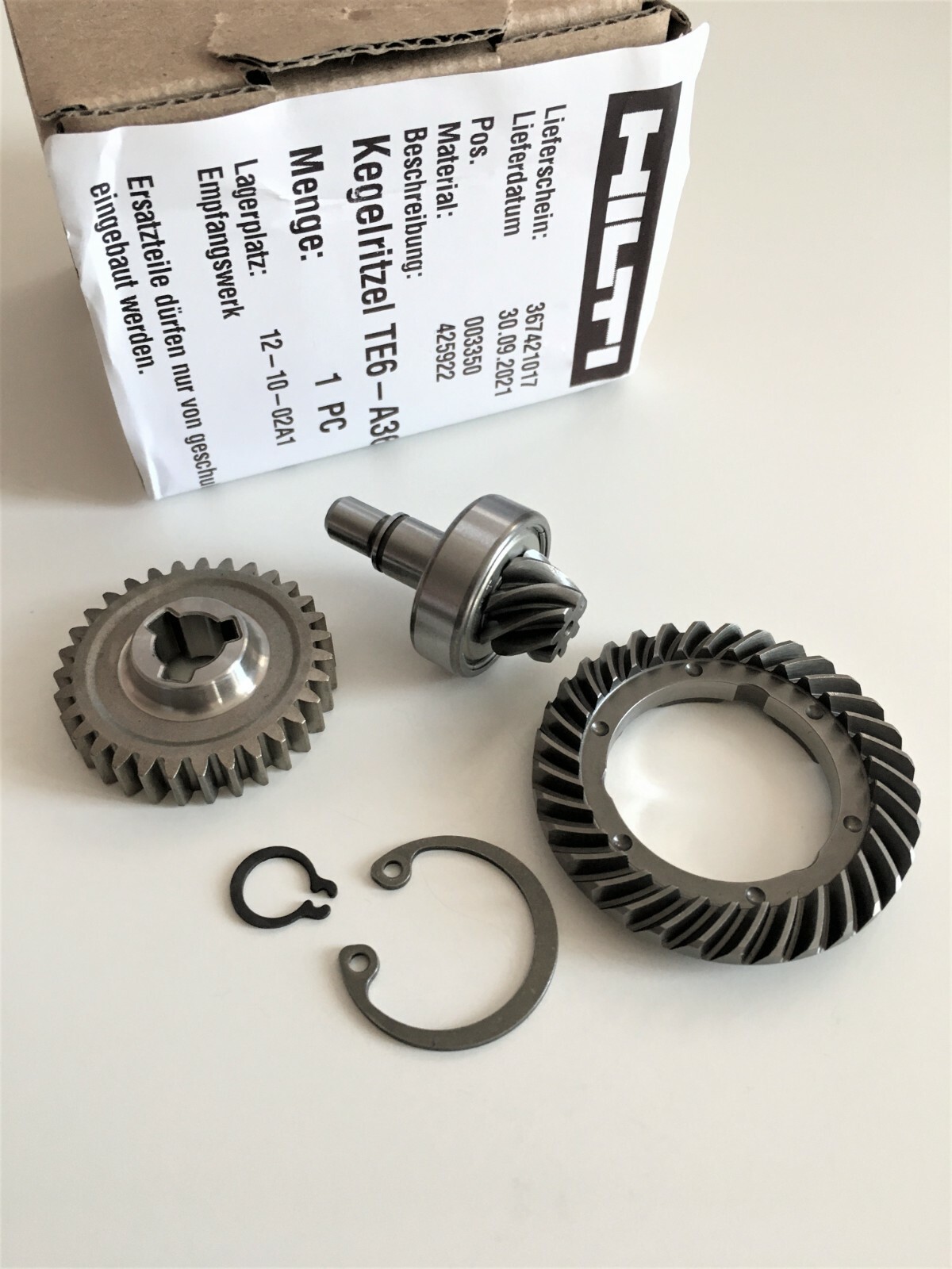 Bevel Gear Conical Pinion HILTI TE4-A18 TE4-A22 TE6-A36 AVR