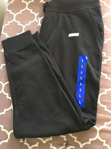 Fila Men's Lounge jogger pants Large Black #273