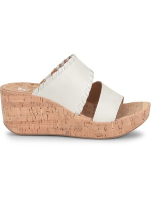 

Женские кожаные шлепанцы Kendri на танкетке KORKS цвета слоновой кости, 1 дюйм, 8 м, Цвет слоновой кости, KR0000801