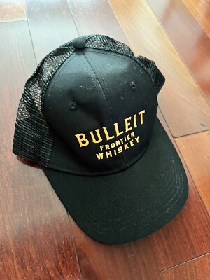 Bulleit Frontier Whiskey Trucker Mesh Hat Cap Black