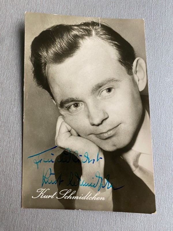 Kurt Schmidtchen  (â 2003) Signed Original  Autogrammkarte 9x14 Autogramm